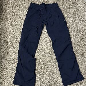 Lululemon fully lined studio dance pants in Navy. Size 8